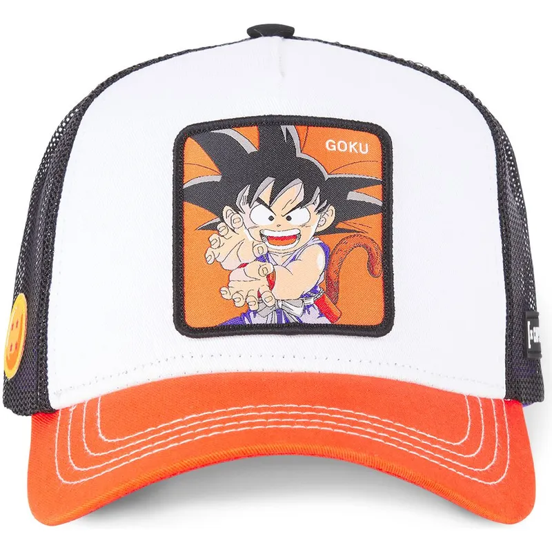 petten-gebogen-wit-snapback-son-goku-dragon-ball-van-capslab
