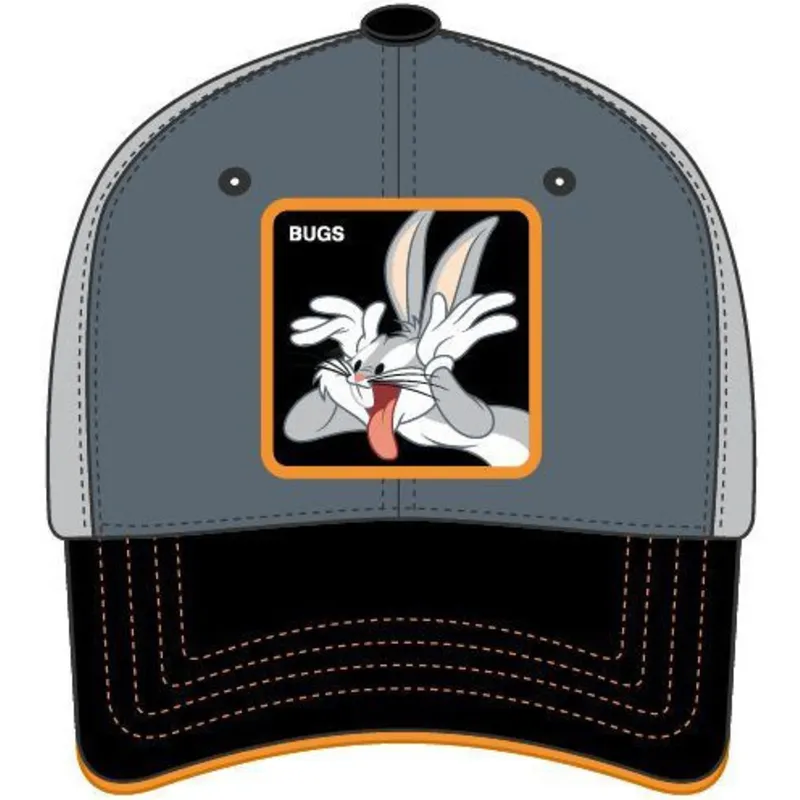 petten-gebogen-grijs-verstelbaar-bu4-bugs-bunny-looney-tunes-van-capslab