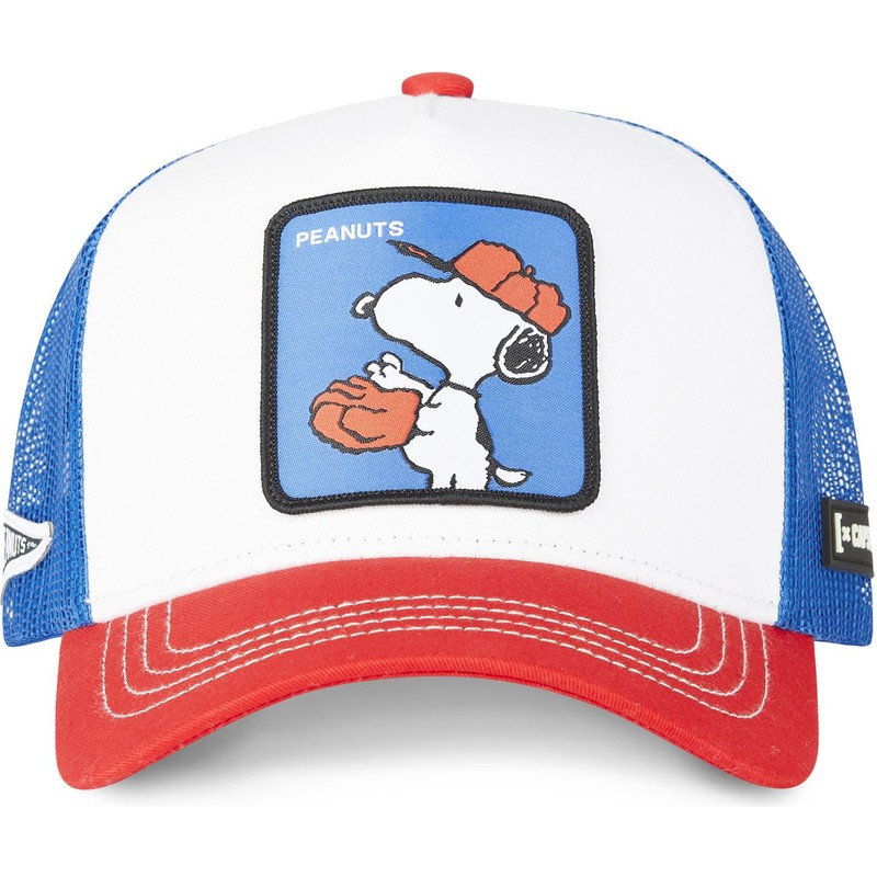 Capslab Snoopy VA2 Peanuts White, Blue and Red Trucker Hat