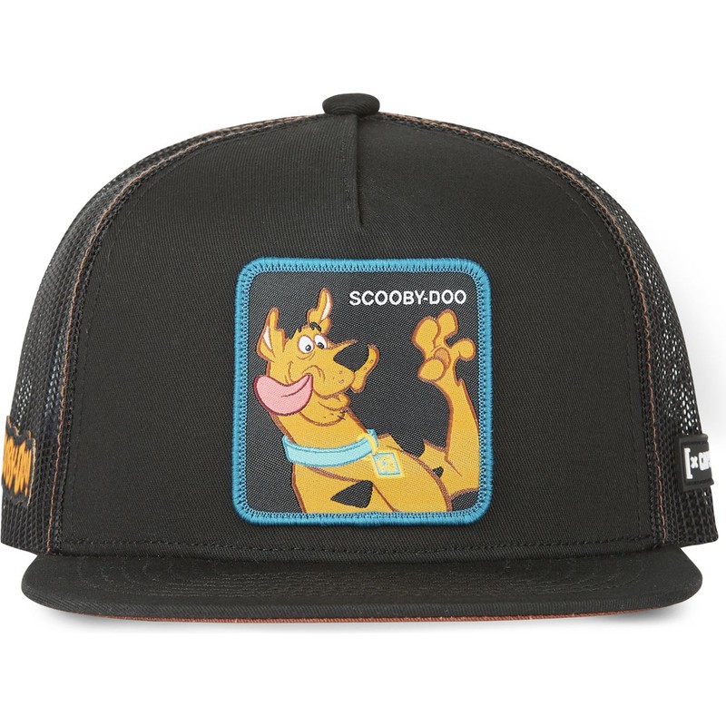 Capslab ScoobyDoo SBD7 Black Flat Brim Trucker Hat