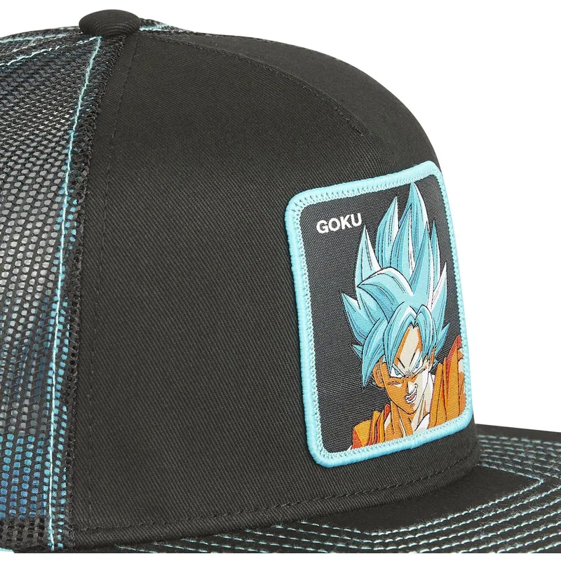 petten-plat-zwart-snapback-son-goku-dragon-ball-van-capslab
