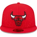 petten-plat-rood-fitted-59fifty-draft-edition-2023-van-chicago-bulls-nba-van-new-era