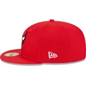 petten-plat-rood-fitted-59fifty-draft-edition-2023-van-chicago-bulls-nba-van-new-era