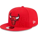 casquette-plate-rouge-snapback-9fifty-draft-edition-2023-chicago-bulls-nba-new-era