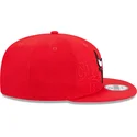 casquette-plate-rouge-snapback-9fifty-draft-edition-2023-chicago-bulls-nba-new-era