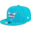 petten-plat-blauw-snapback-9fifty-draft-edition-2023-van-charlotte-hornets-nba-van-new-era
