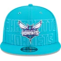 petten-plat-blauw-snapback-9fifty-draft-edition-2023-van-charlotte-hornets-nba-van-new-era