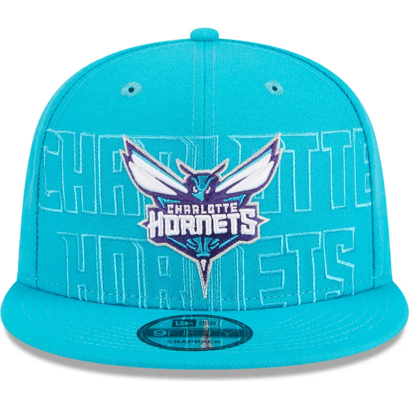 petten-plat-blauw-snapback-9fifty-draft-edition-2023-van-charlotte-hornets-nba-van-new-era