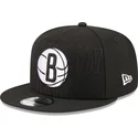 casquette-plate-noire-snapback-9fifty-draft-edition-2023-brooklyn-nets-nba-new-era