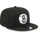 casquette-plate-noire-snapback-9fifty-draft-edition-2023-brooklyn-nets-nba-new-era