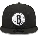 petten-plat-zwart-snapback-9fifty-draft-edition-2023-van-brooklyn-nets-nba-van-new-era