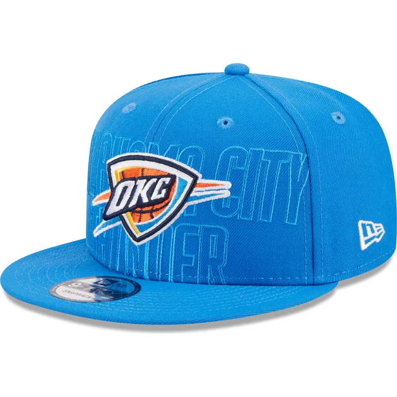 petten-plat-blauw-snapback-9fifty-draft-edition-2023-van-oklahoma-city-thunder-nba-van-new-era