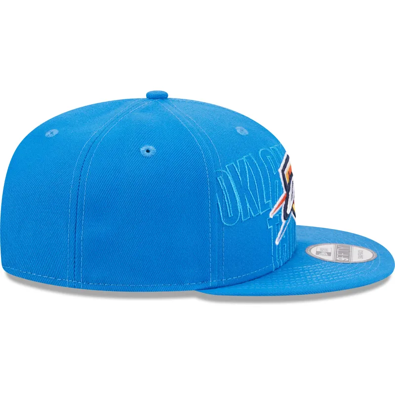 petten-plat-blauw-snapback-9fifty-draft-edition-2023-van-oklahoma-city-thunder-nba-van-new-era