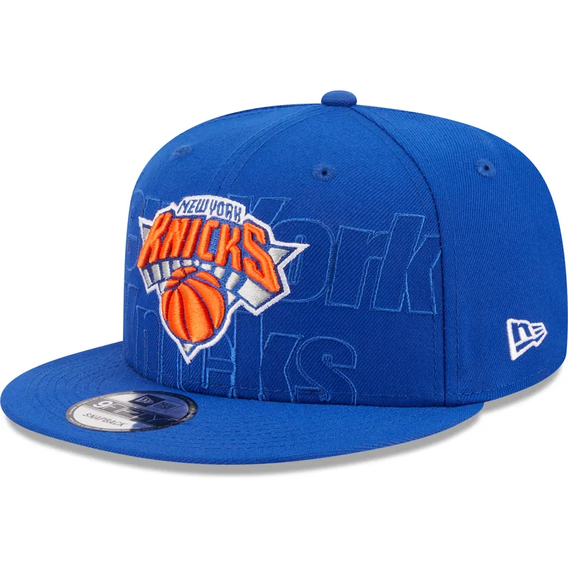 petten-plat-blauw-snapback-9fifty-draft-edition-2023-van-new-york-knicks-nba-van-new-era