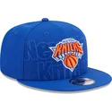 casquette-plate-bleue-snapback-9fifty-draft-edition-2023-new-york-knicks-nba-new-era