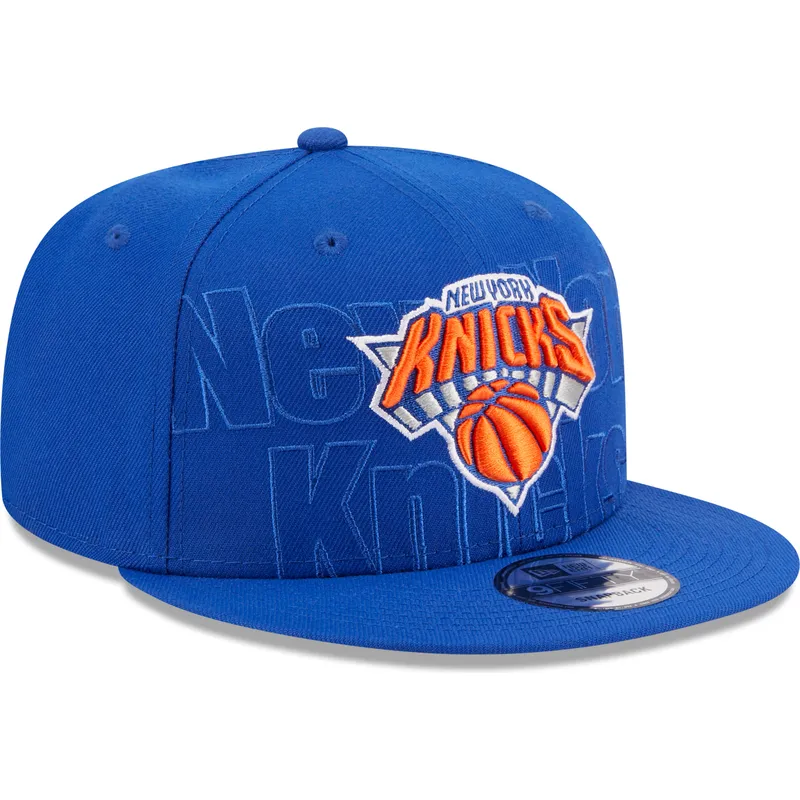 petten-plat-blauw-snapback-9fifty-draft-edition-2023-van-new-york-knicks-nba-van-new-era