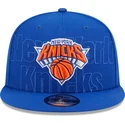 casquette-plate-bleue-snapback-9fifty-draft-edition-2023-new-york-knicks-nba-new-era