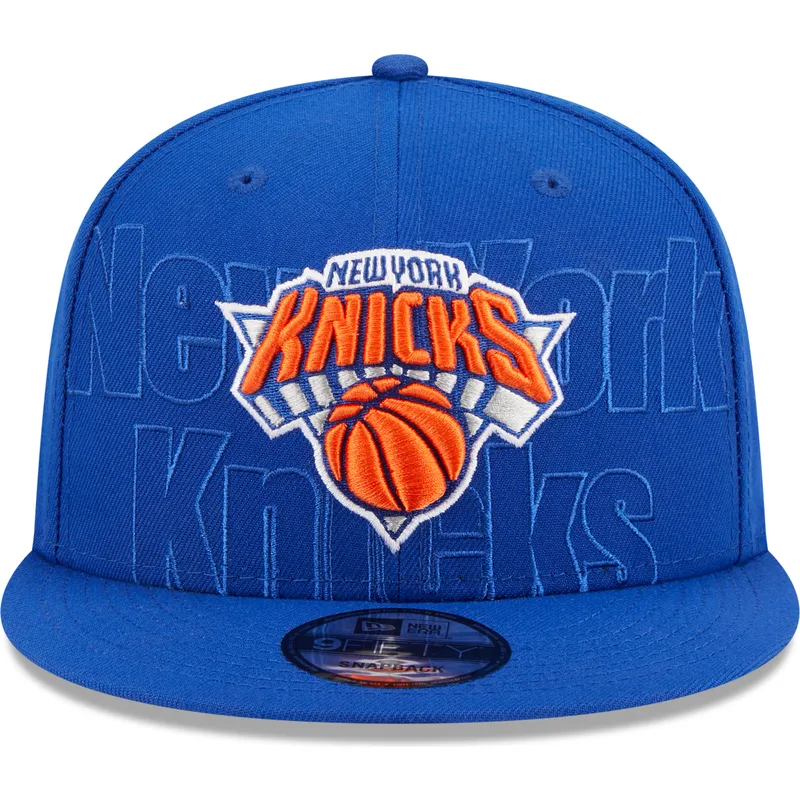 petten-plat-blauw-snapback-9fifty-draft-edition-2023-van-new-york-knicks-nba-van-new-era