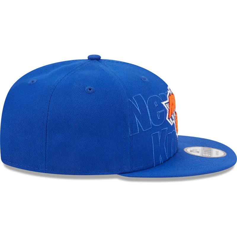 petten-plat-blauw-snapback-9fifty-draft-edition-2023-van-new-york-knicks-nba-van-new-era