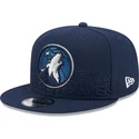 petten-plat-marineblauw-snapback-9fifty-draft-edition-2023-van-minnesota-timberwolves-nba-van-new-era