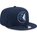 petten-plat-marineblauw-snapback-9fifty-draft-edition-2023-van-minnesota-timberwolves-nba-van-new-era