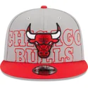 casquette-plate-grise-et-rouge-snapback-9fifty-draft-edition-2023-chicago-bulls-nba-new-era