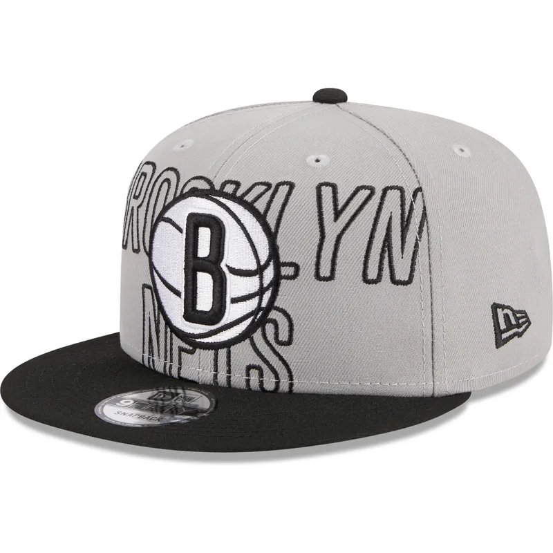 petten-plat-grijs-snapback-9fifty-draft-edition-2023-van-brooklyn-nets-nba-van-new-era