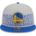 petten-plat-grijs-snapback-9fifty-draft-edition-2023-van-golden-state-warriors-nba-van-new-era