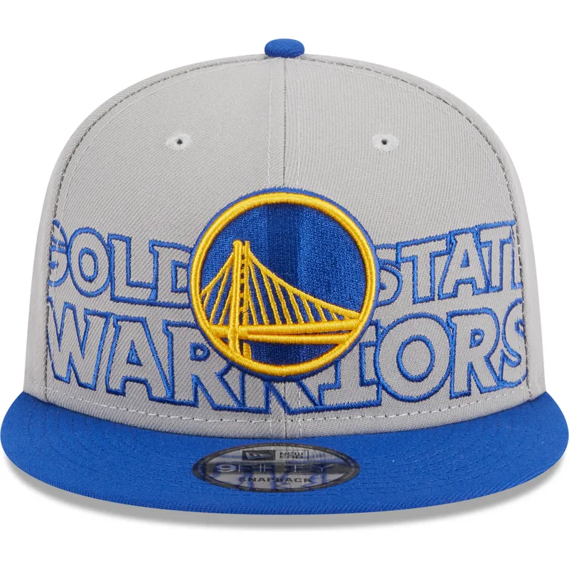 petten-plat-grijs-snapback-9fifty-draft-edition-2023-van-golden-state-warriors-nba-van-new-era