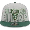 casquette-plate-grise-et-verte-snapback-9fifty-draft-edition-2023-milwaukee-bucks-nba-new-era