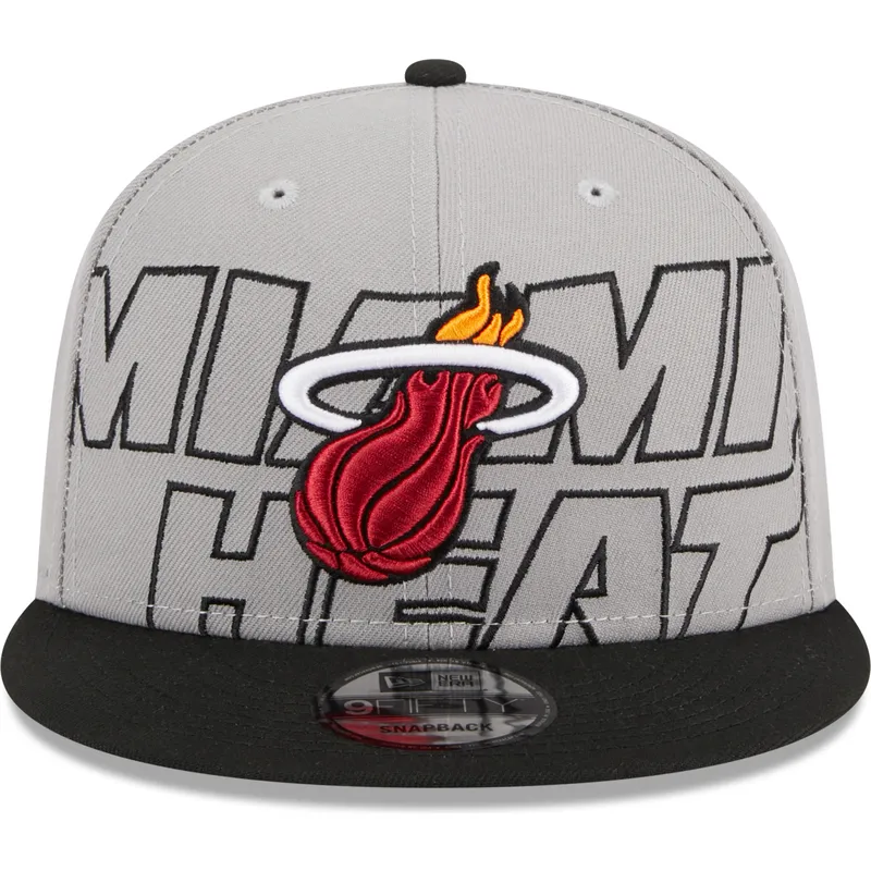 petten-plat-grijs-snapback-9fifty-draft-edition-2023-van-miami-heat-nba-van-new-era