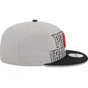 casquette-plate-grise-et-noire-snapback-9fifty-draft-edition-2023-portland-trail-blazers-nba-new-era