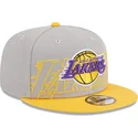 petten-plat-grijs-snapback-9fifty-draft-edition-2023-van-los-angeles-lakers-nba-van-new-era