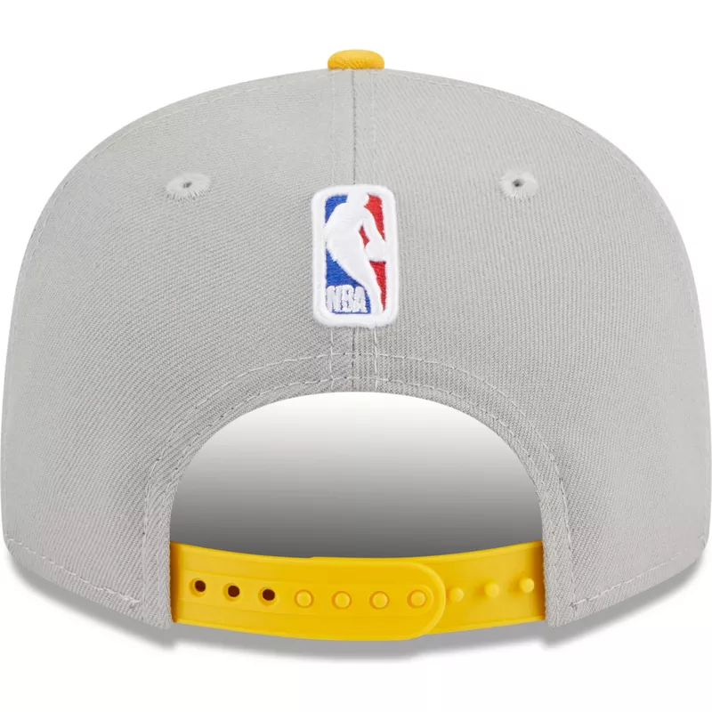 New Era Flat Brim 9FIFTY Draft Edition 2023 Los Angeles Lakers NBA Grey and  Yellow Snapback Cap