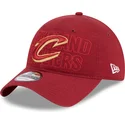 casquette-courbee-rouge-ajustable-9twenty-draft-edition-2023-cleveland-cavaliers-nba-new-era