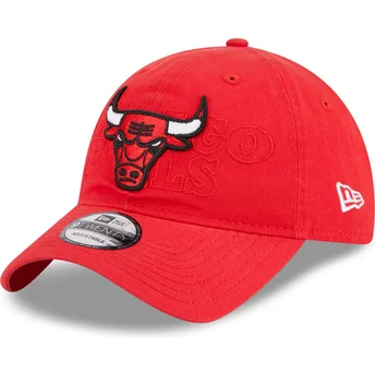 Rød justerbar kurvet kasket 9TWENTY Draft Edition 2023 fra Chicago Bulls NBA fra New Era