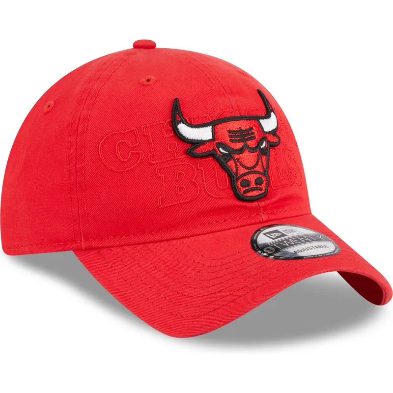 czerwona-regulowana-czapka-z-zakrzywionym-daszkiem-9twenty-draft-edition-2023-chicago-bulls-nba-new-era