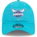 casquette-courbee-bleue-ajustable-9twenty-draft-edition-2023-charlotte-hornets-nba-new-era