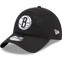 casquette-courbee-noire-ajustable-9twenty-draft-edition-2023-brooklyn-nets-nba-new-era