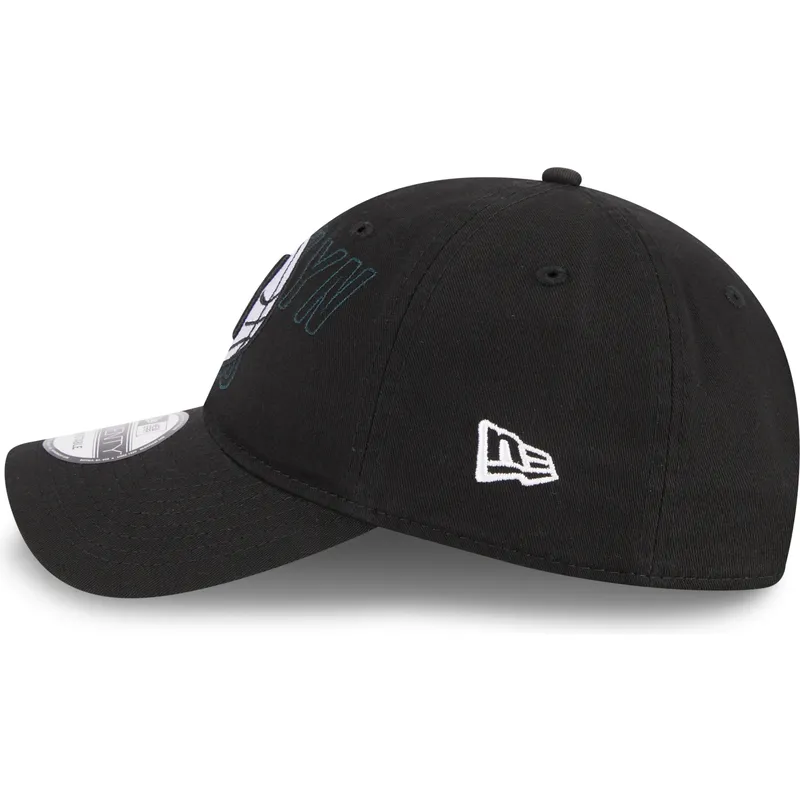 petten-gebogen-zwart-verstelbaar-9twenty-draft-edition-2023-van-brooklyn-nets-nba-van-new-era