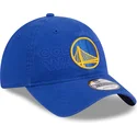 casquette-courbee-bleue-ajustable-9twenty-draft-edition-2023-golden-state-warriors-nba-new-era