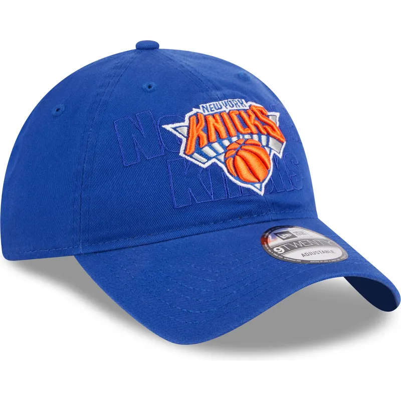 petten-gebogen-blauw-verstelbaar-9twenty-draft-edition-2023-van-new-york-knicks-nba-van-new-era