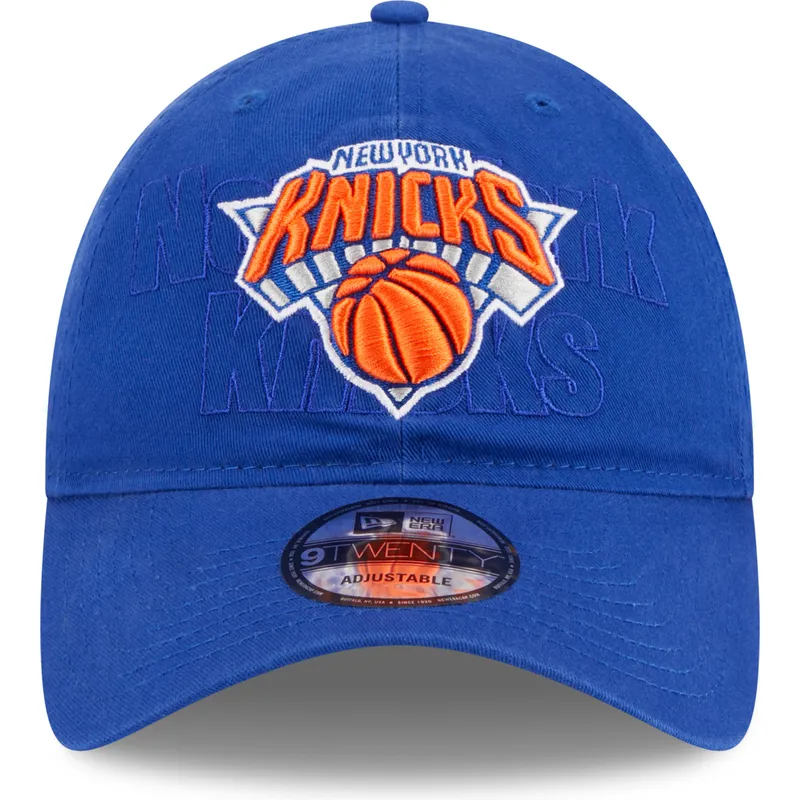 petten-gebogen-blauw-verstelbaar-9twenty-draft-edition-2023-van-new-york-knicks-nba-van-new-era