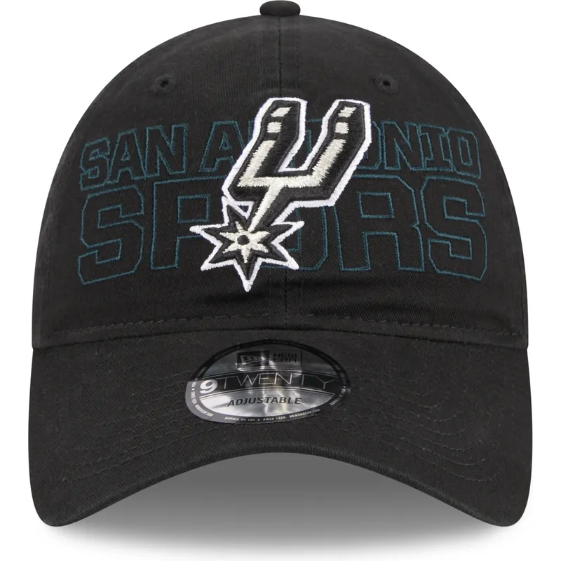 petten-gebogen-zwart-verstelbare-band-9twenty-draft-edition-2023-van-san-antonio-spurs-nba-van-new-era