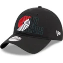 petten-gebogen-zwart-verstelbare-band-9twenty-draft-edition-2023-van-portland-trail-blazers-nba-van-new-era