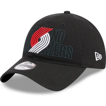 Petten gebogen zwart verstelbare band 9TWENTY Draft Edition 2023 van Portland Trail Blazers NBA van New Era
