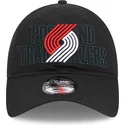 casquette-courbee-noire-ajustable-9twenty-draft-edition-2023-portland-trail-blazers-nba-new-era