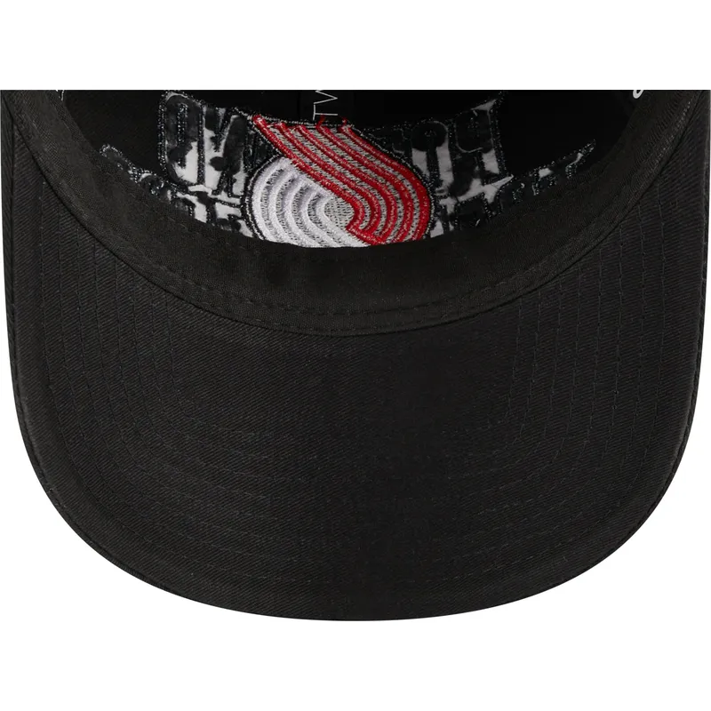 petten-gebogen-zwart-verstelbare-band-9twenty-draft-edition-2023-van-portland-trail-blazers-nba-van-new-era