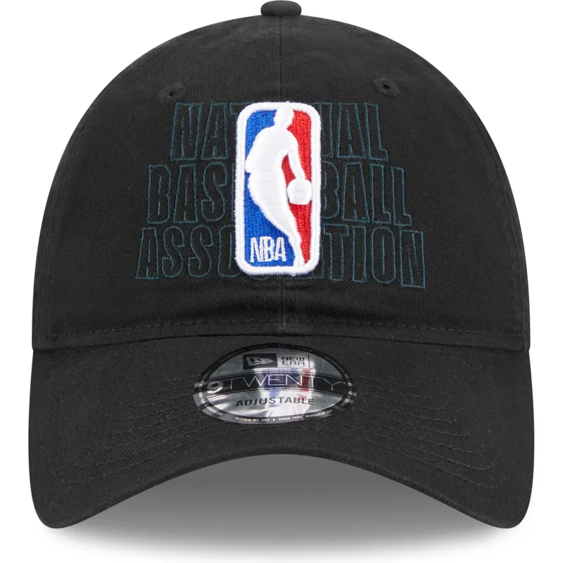 petten-gebogen-zwart-verstelbare-band-9twenty-draft-edition-2023-van-nba-van-new-era