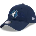 casquette-courbee-bleue-marine-ajustable-9twenty-draft-edition-2023-minnesota-timberwolves-nba-new-era